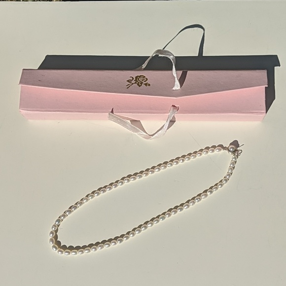 NEW REAL PEARL necklace total length 16 inch - Picture 1 of 5